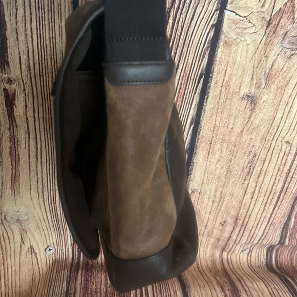 Coach Brown Camden Suede/Leather Mens Messenger Map Bag F70973 Great Condition - Picture 6 of 11